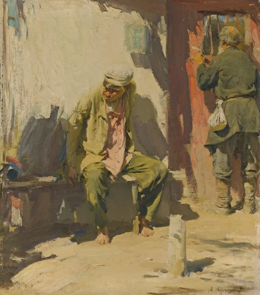 Obraz Mendiants - Abram Efimovich Arkhipov | Druk artystyczny