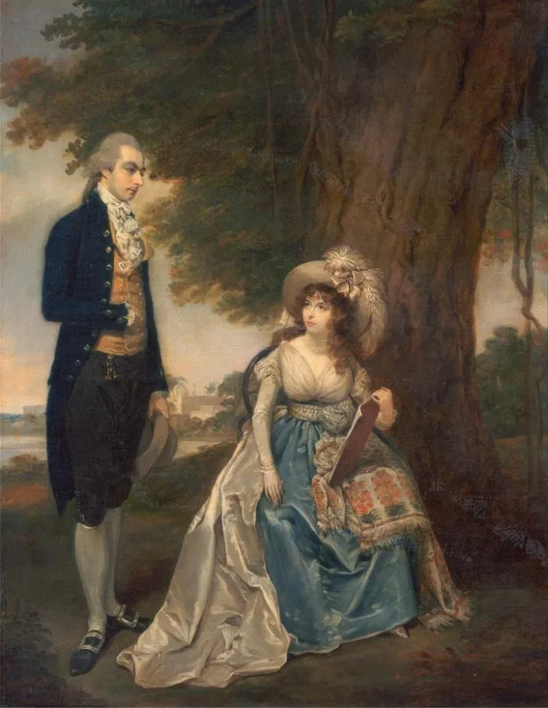 Obraz M. i Mme Fraser - Arthur William Devis | Druk artystyczny