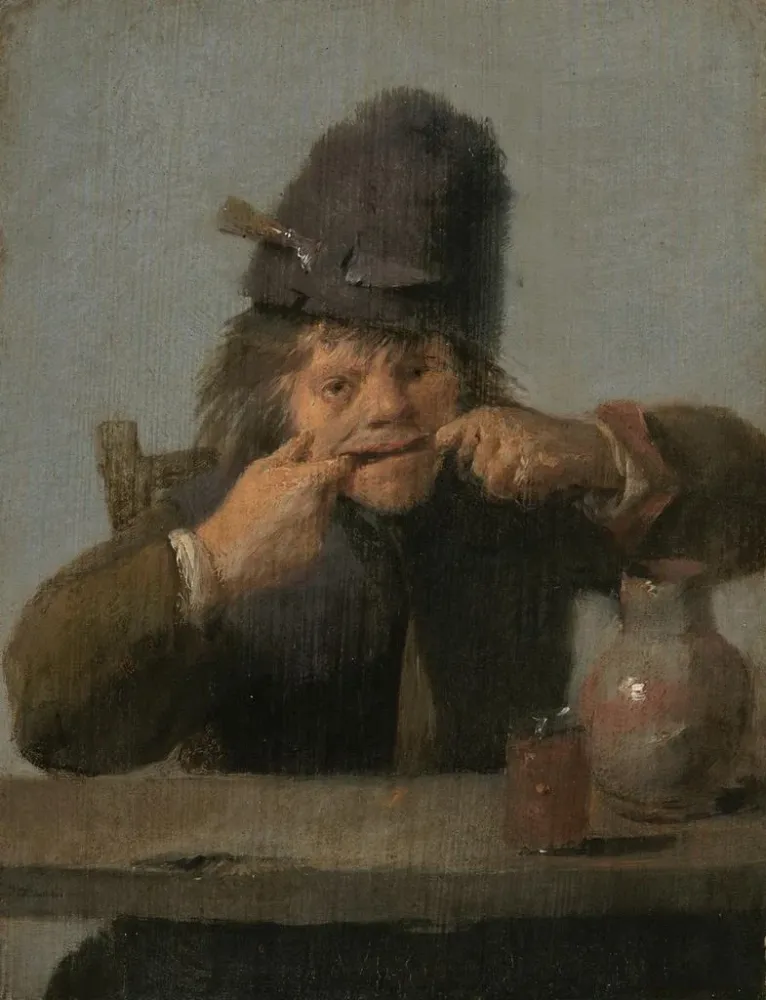 Obraz Młodzież robiąca grymas - Adriaen Brouwer | Druk artystyczny