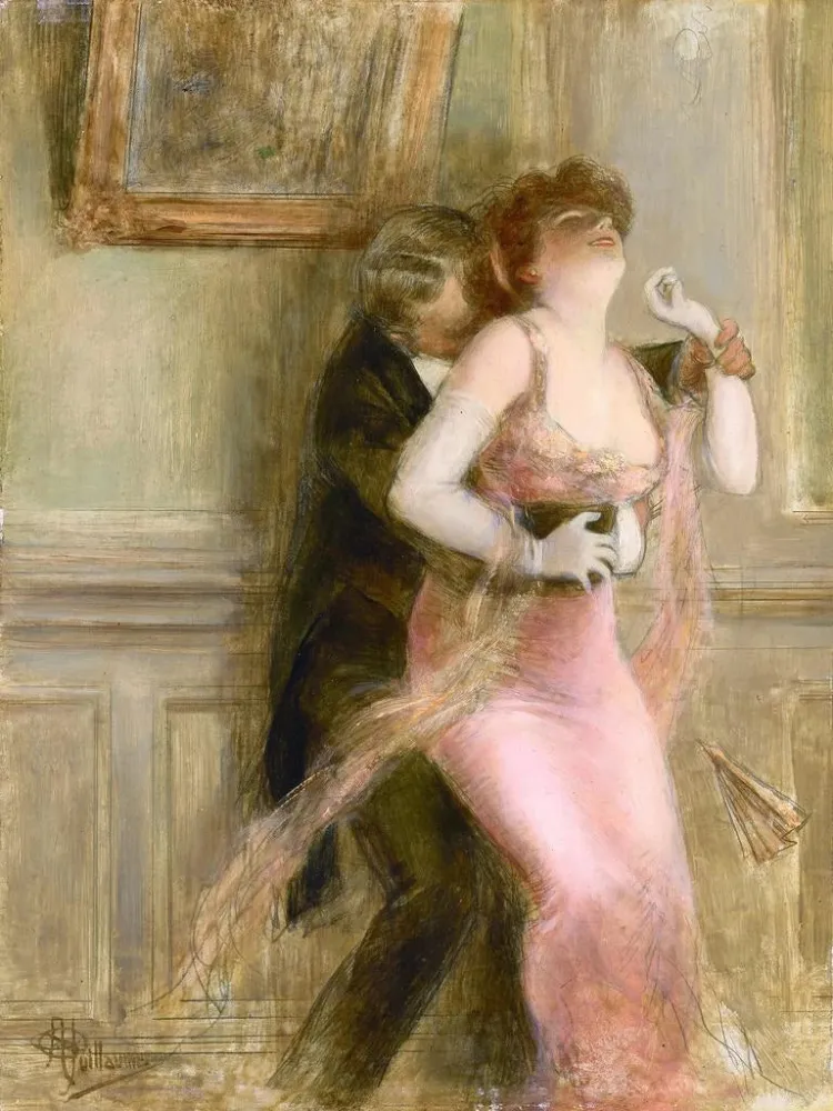 Obraz Un moment volé - Albert Guillaume | Druk artystyczny