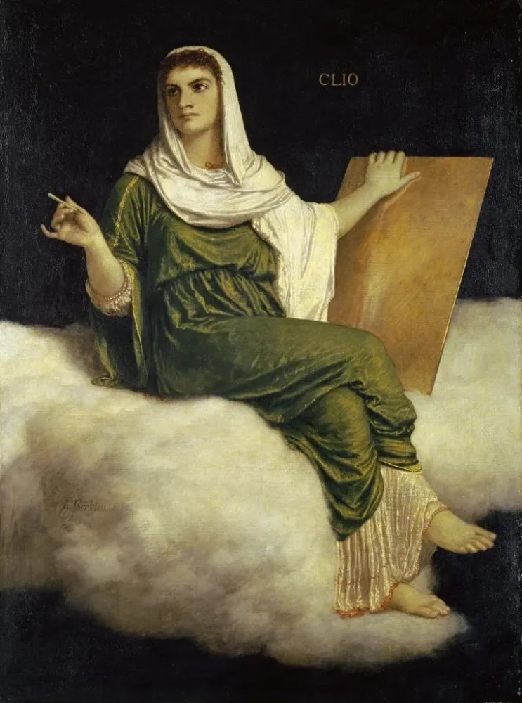 Obraz La Muse Clio - Arnold Böcklin | Druk artystyczny