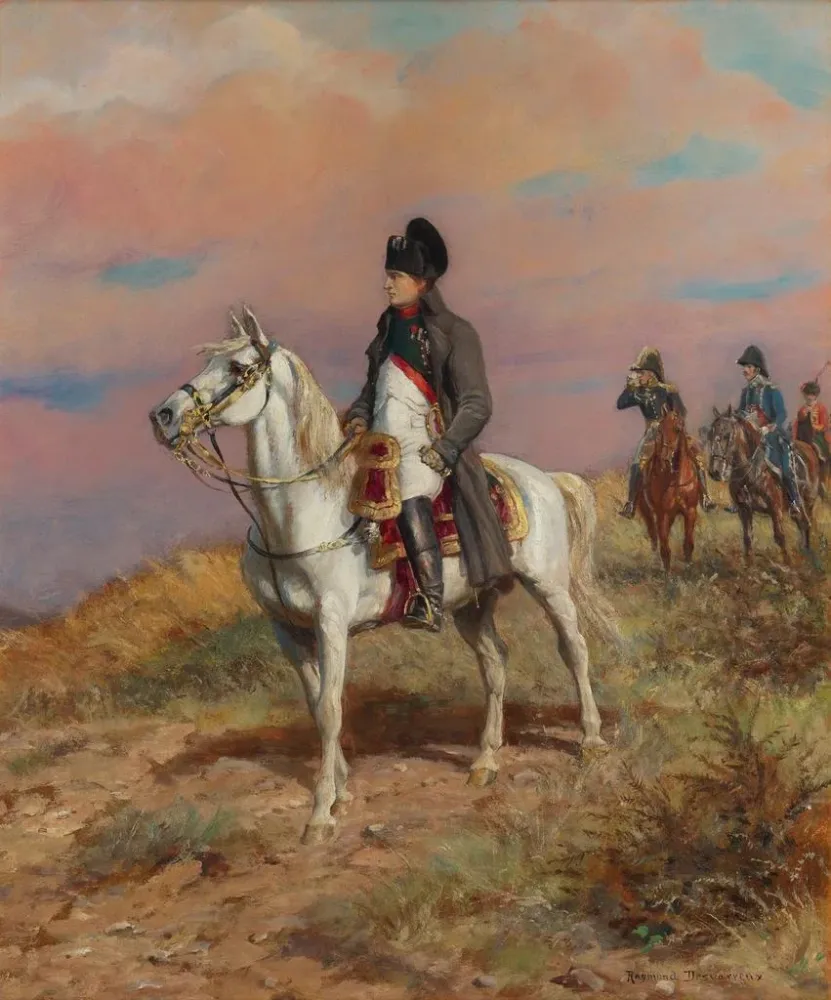 Obraz Napoléon na koniu - Raymond Desvarreux | Druk artystyczny