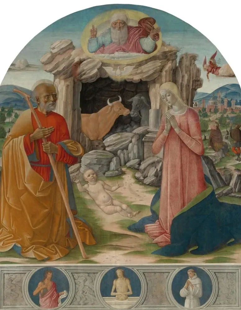 Obraz La Nativité - Benvenuto di Giovanni | Druk artystyczny