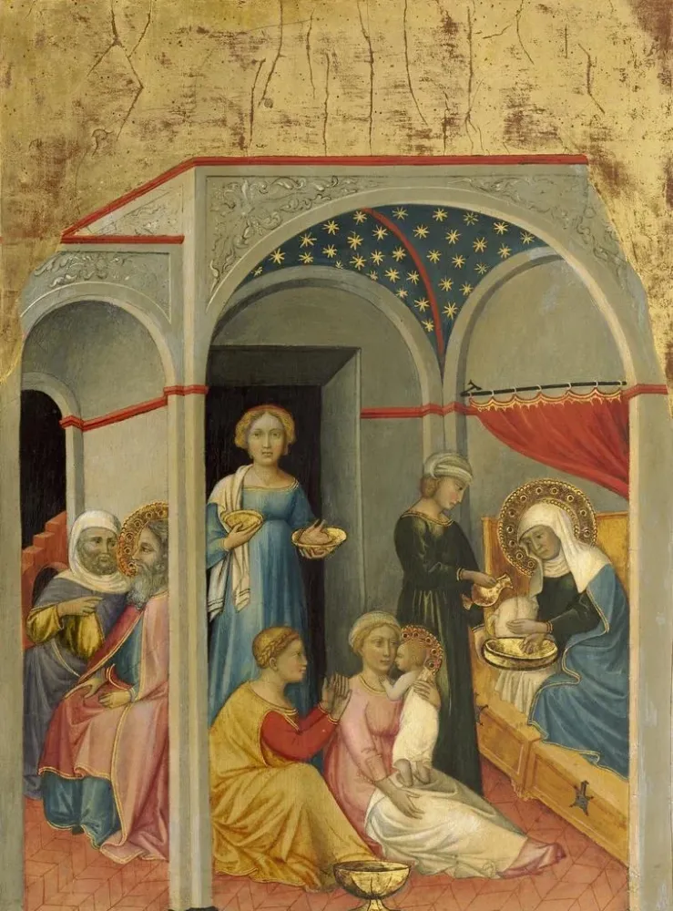 Obraz La Nativité de la Vierge - Andrea di Bartolo | Druk artystyczny
