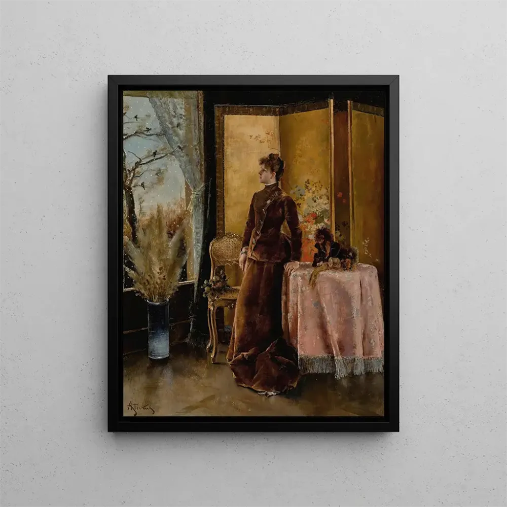 Obraz La Neige - Alfred Stevens | Druk artystyczny