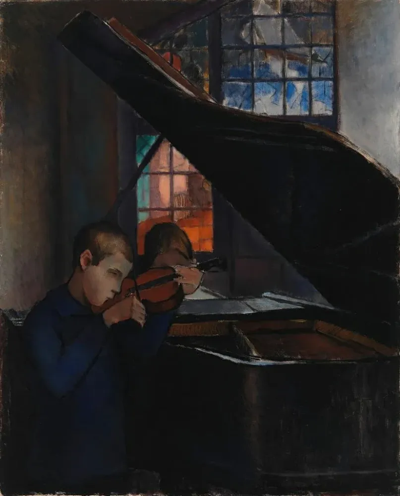 Obraz Par le Grand Piano - Alvar Cawén | Druk artystyczny