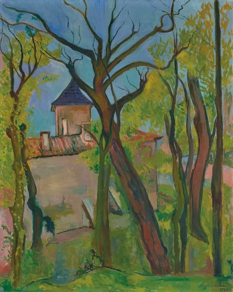 Obraz pejzażowy w Saint - Bernard, Ain - Suzanne Valadon | Druk artystyczny