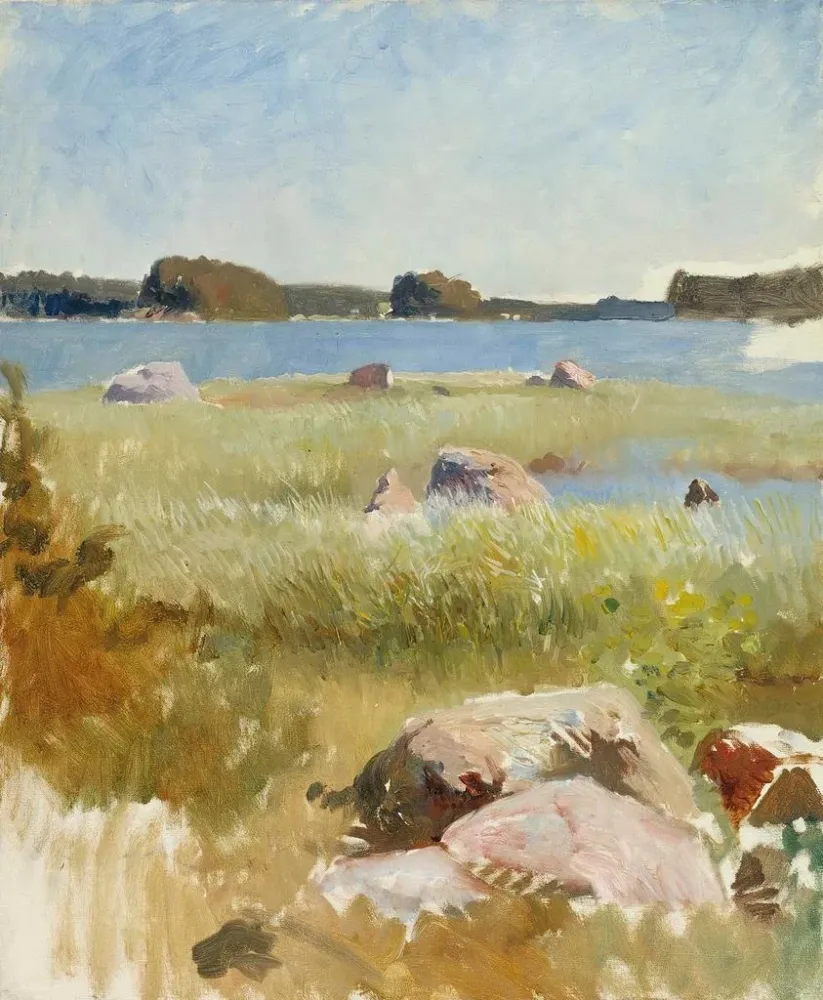 Obraz pejzażu nieukończonego archipelagu - Albert Edelfelt | Druk artystyczny