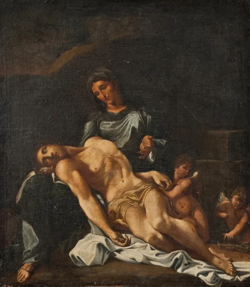 Obraz Pietà - Annibale Carracci | Druk artystyczny