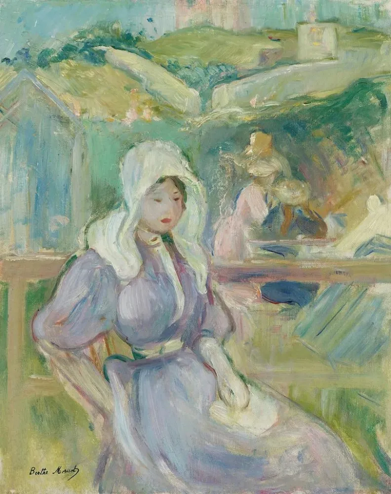 Obraz na plaży w Portrieux - Berthe Morisot | Druk artystyczny