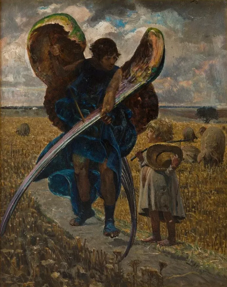 Obraz Podążanie za aniołem - Jacek Malczewski | Druk artystyczny