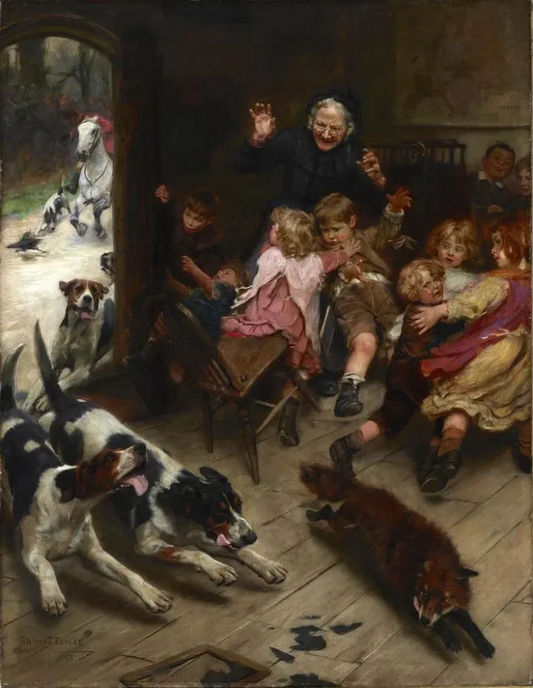 Obraz Podciśnieniowa burza - Arthur John Elsley | Druk artystyczny