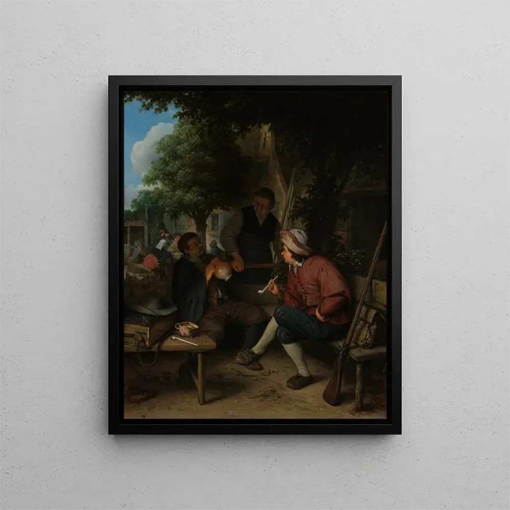 Obraz Podróżnicy w spoczynku - Adriaen van Ostade | Druk artystyczny