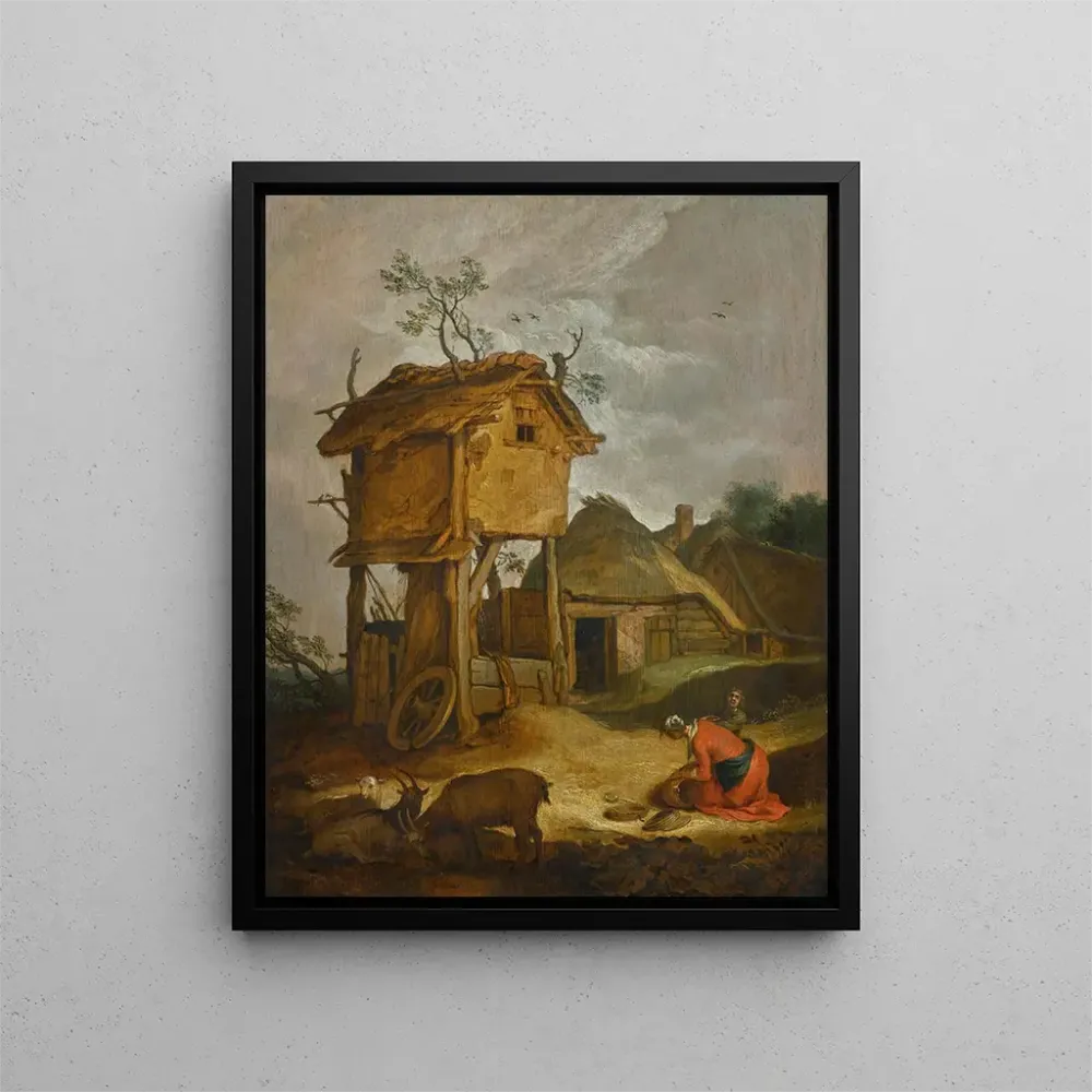 Obraz Podwórko na farmie z gołębnikiem - Abraham Bloemaert | Druk artystyczny