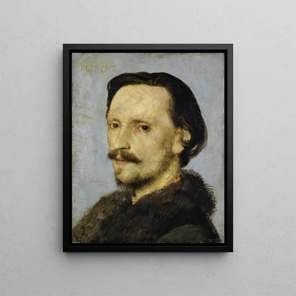 Obraz Portret Adolfa Bayersdorfera - Arnold Böcklin | Druk artystyczny