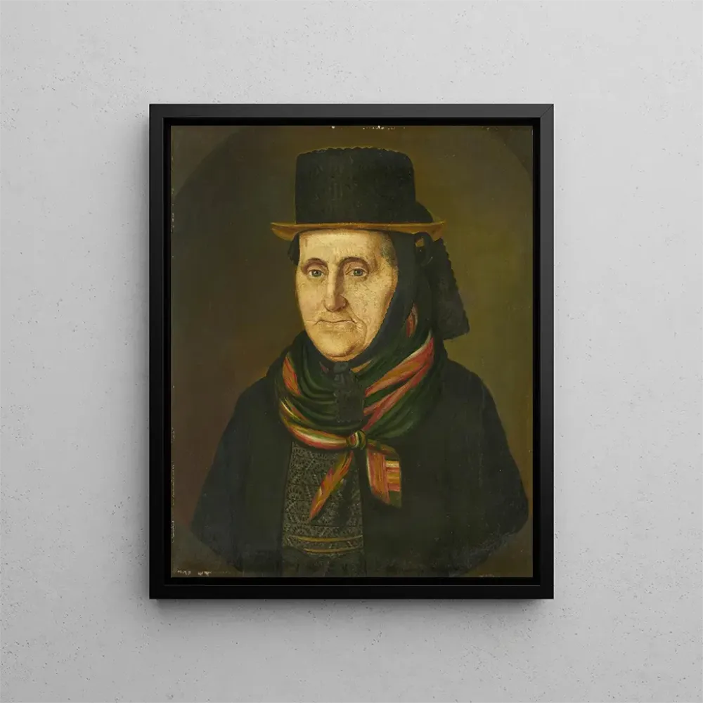 Obraz Portret Agathy Duffner z domu Dorer 1766-1842 - Adolf Duffner | Druk artystyczny