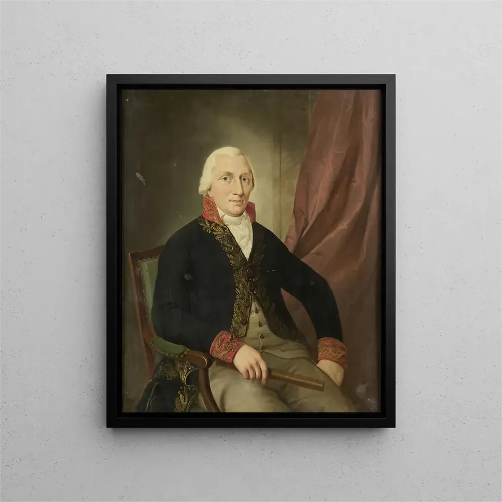 Obraz Portret Alberta Henrica Wiese, gubernatora generalnego Indii Wschodnich Niderlandzkich - Adriaan de Lelie | Druk art...