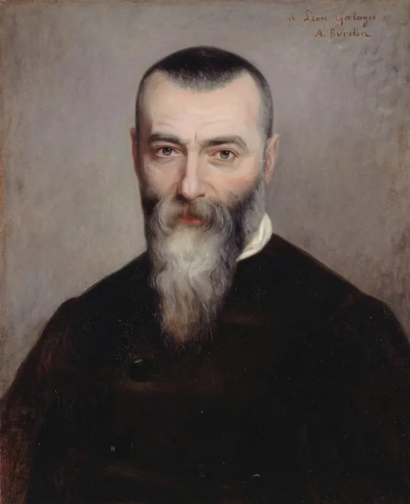 Obraz Portret Alphonse' Karr 1808-1890 dziennikarza i pisarza - Amélie Burdin | Druk artystyczny