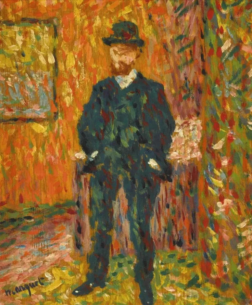 Obraz Portret André Rouveyre - Albert Marquet | Druk artystyczny