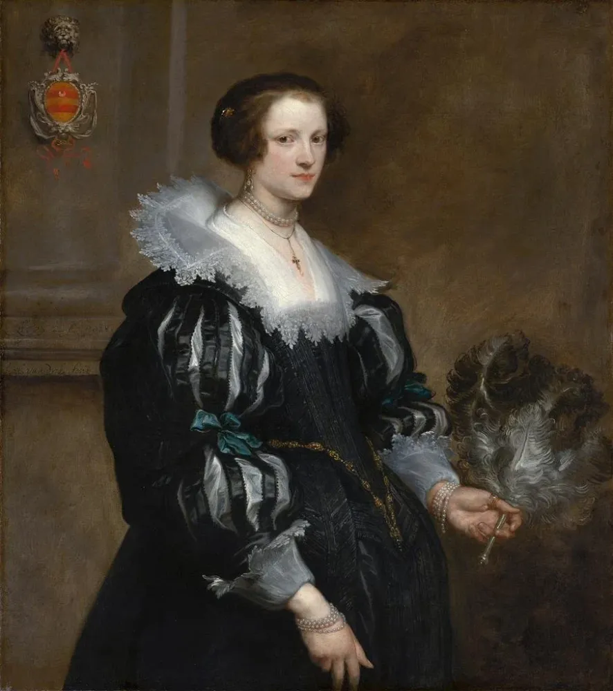Obraz Portret Anny Wake - Antoine van Dyck | Druk artystyczny