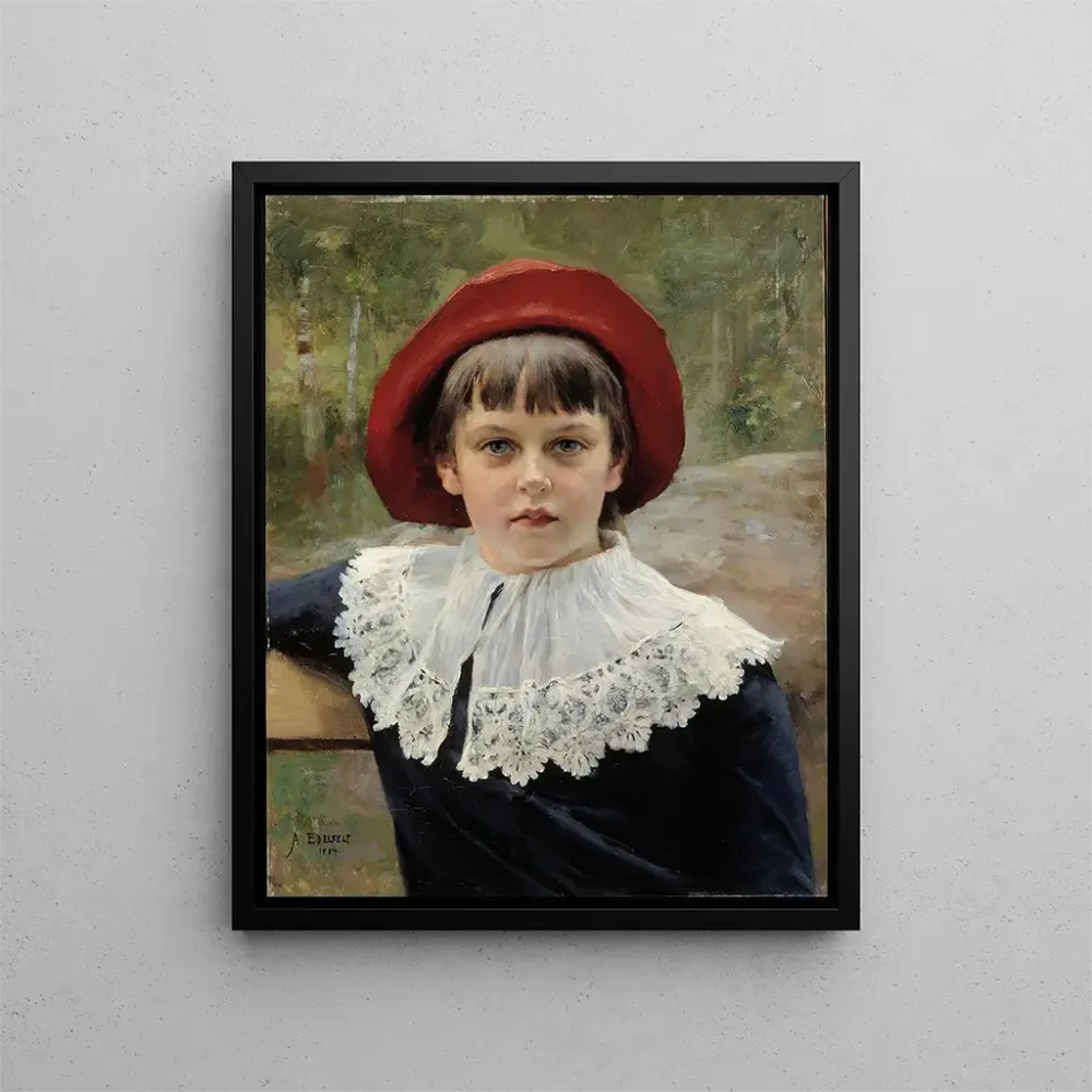 Obraz Portret artystki siostry Berty Edelfelt - Albert Edelfelt | Druk artystyczny