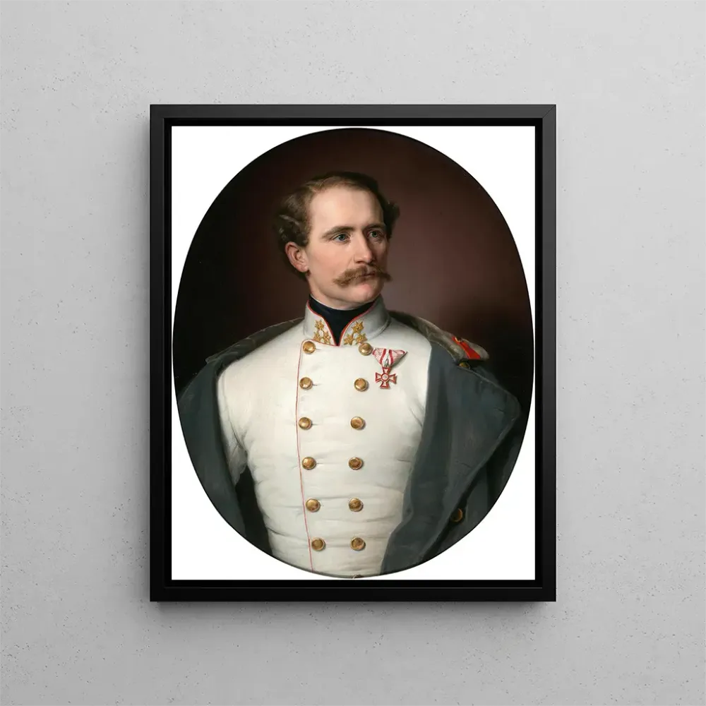 Obraz Portret austriackiego pułkownika odznaczonego Krzyżem za zasługi wojskowe - Benjamin Heinrich Orth | Druk artystyczny