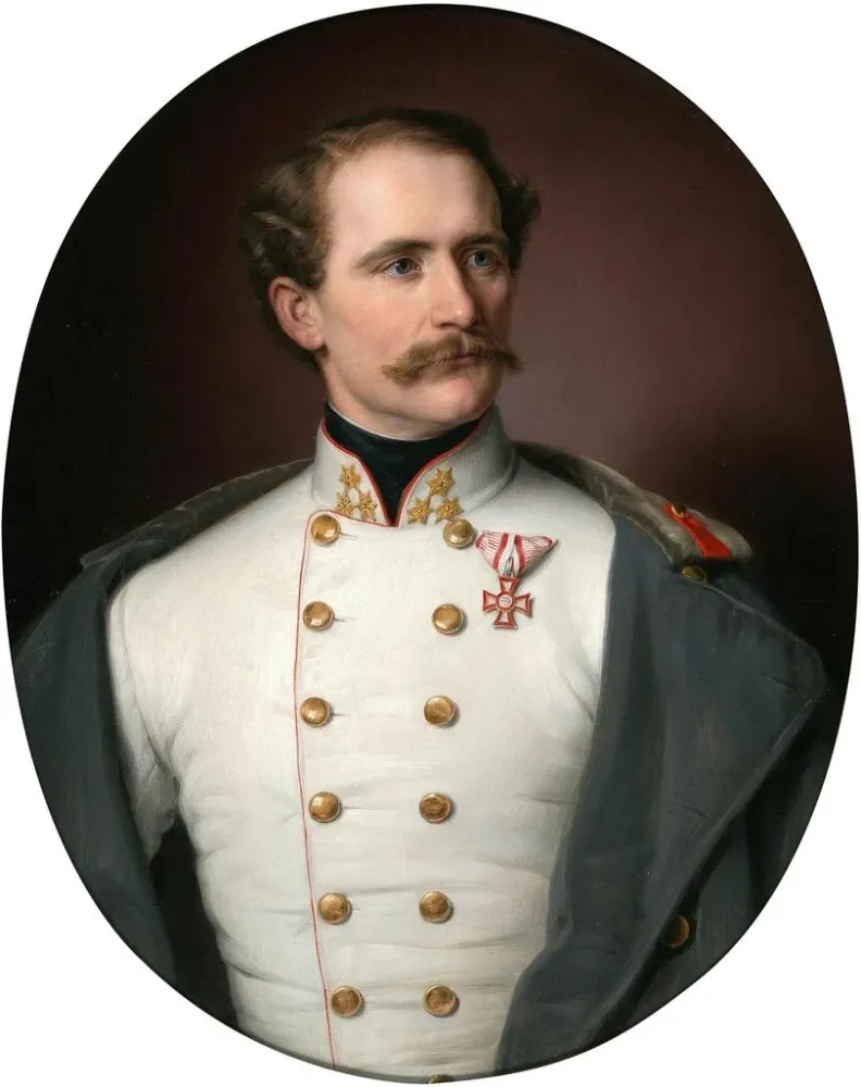 Obraz Portret austriackiego pułkownika odznaczonego Krzyżem za zasługi wojskowe - Benjamin Heinrich Orth | Druk artystyczny
