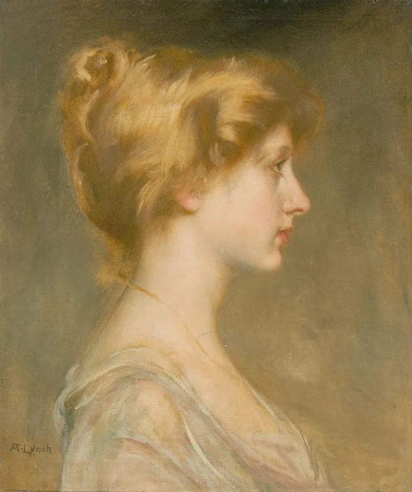 Obraz Portret blondynki - Albert Lynch | Druk artystyczny