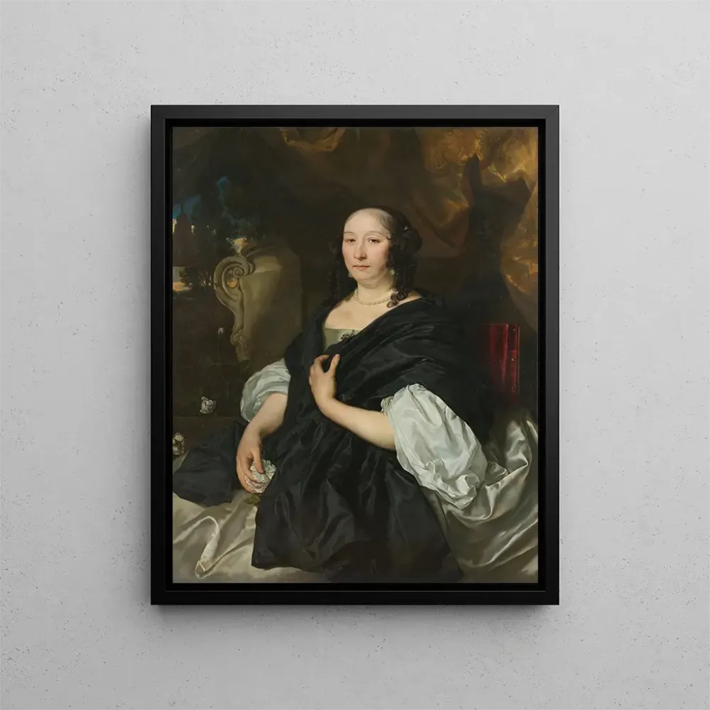 Obraz Portret Cathariny van der Voort - Abraham Lambertsz van den Tempel | Druk artystyczny