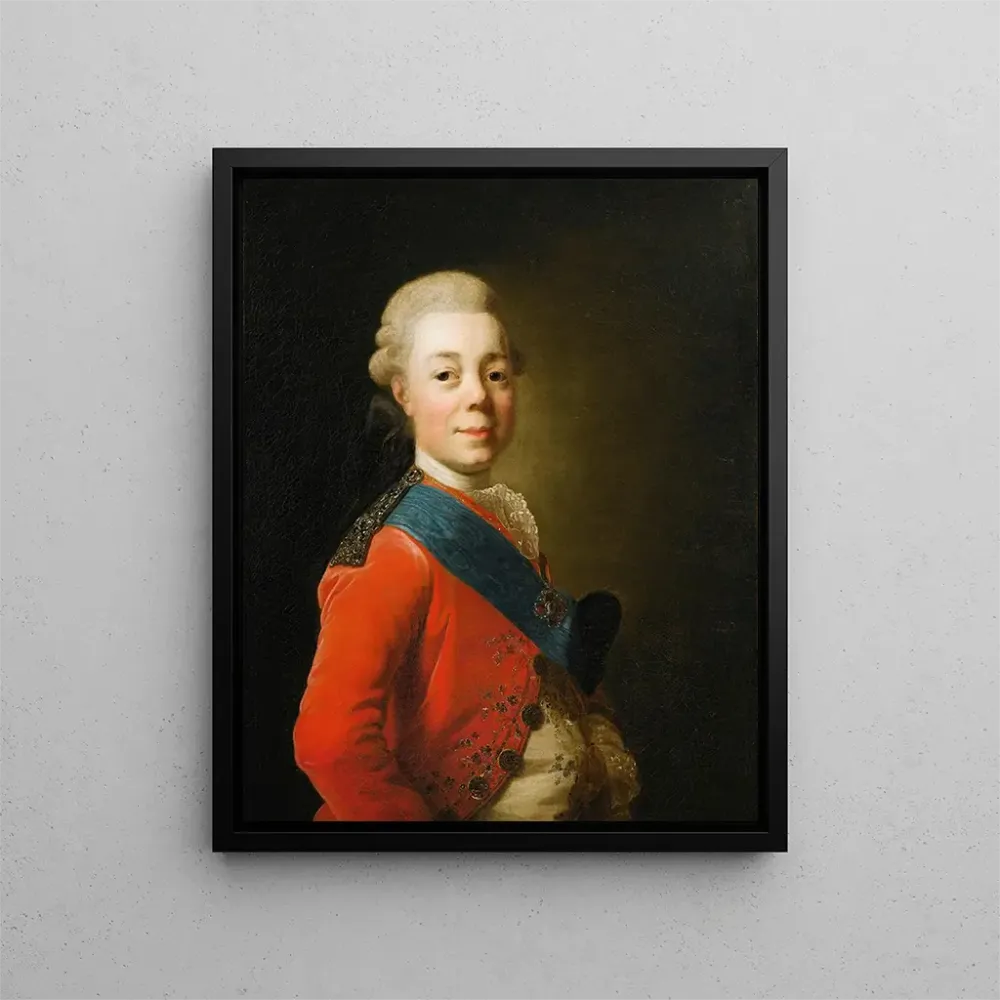Obraz Portret cesarza Pawł I Rosji - Alexander Roslin | Druk artystyczny