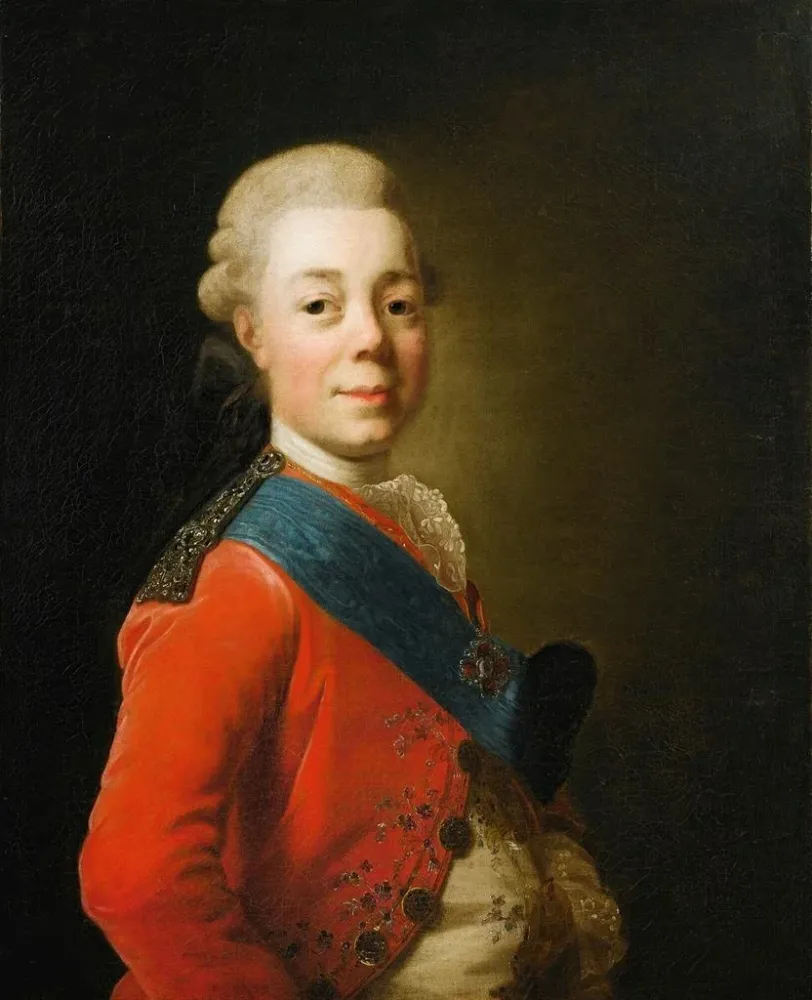 Obraz Portret cesarza Pawł I Rosji - Alexander Roslin | Druk artystyczny