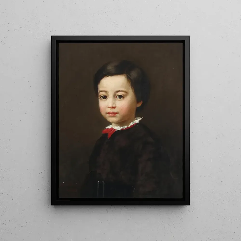 Obraz Portret chłopca - Adalbert Begas | Druk artystyczny