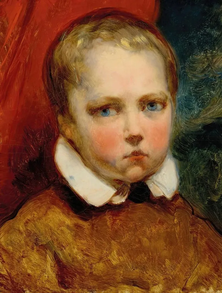 Obraz portret chłopca o imieniu Léon - Ary Scheffer | Druk artystyczny