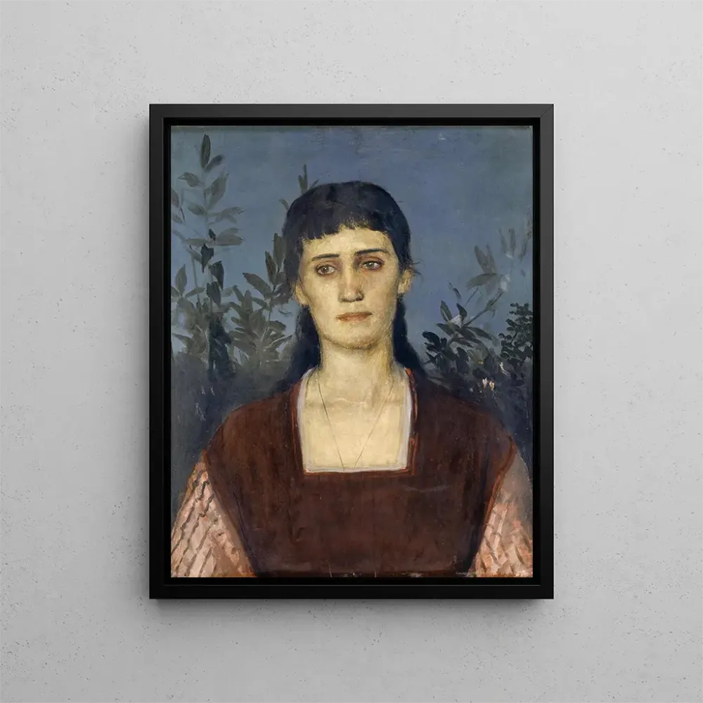 Obraz Portret Clary Bruckmann-Böcklin, starsza córka artysty - Arnold Böcklin | Druk artystyczny