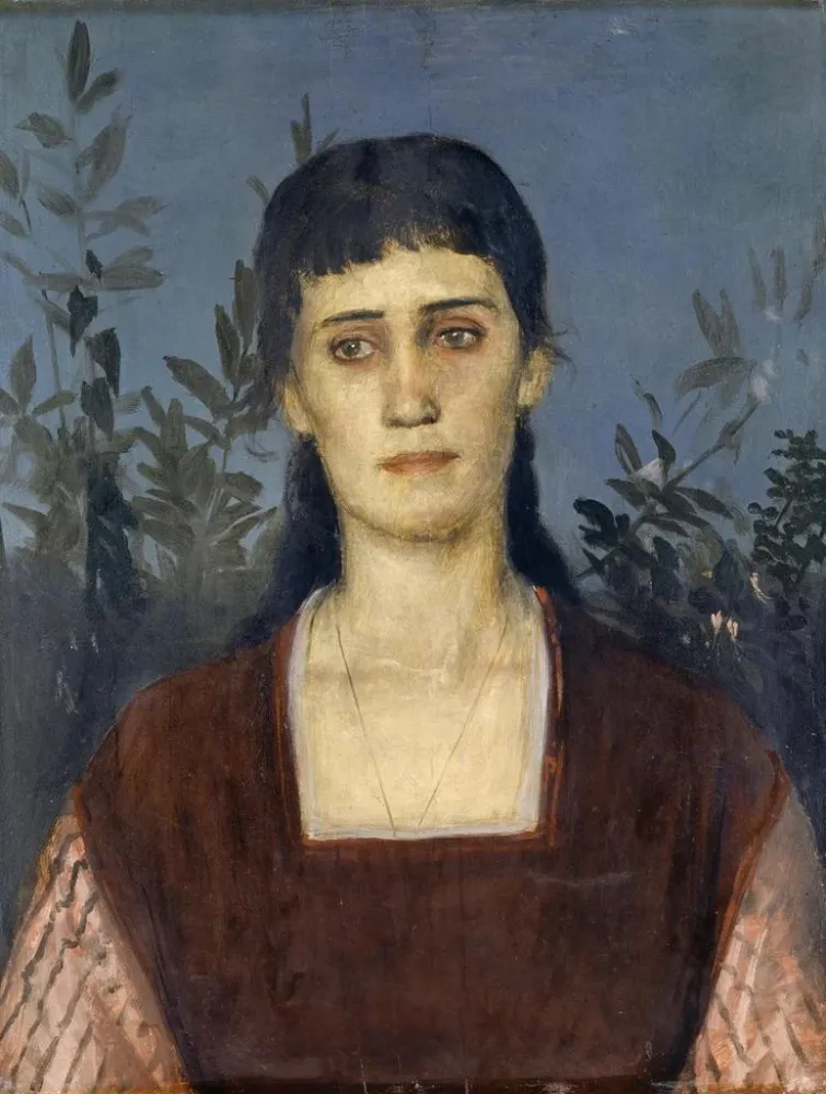 Obraz Portret Clary Bruckmann-Böcklin, starsza córka artysty - Arnold Böcklin | Druk artystyczny