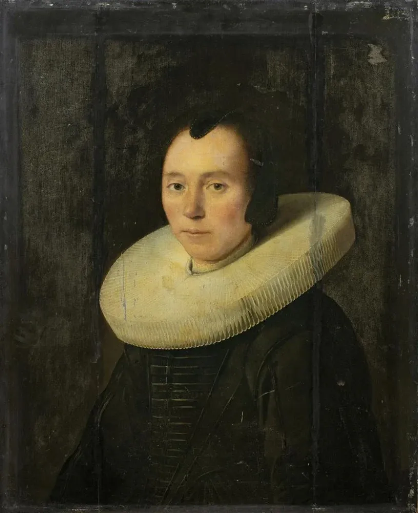 Obraz Portret damy - Anthonie Palamedesz | Druk artystyczny