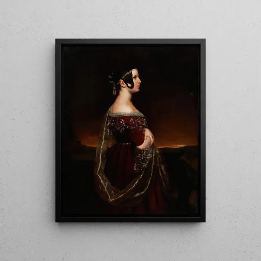 Obraz Portret damy z perłami - Ary Scheffer | Druk artystyczny