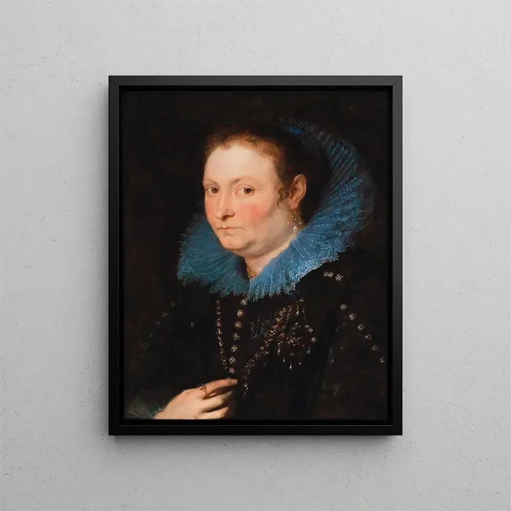 Obraz Portret damy w półpostaci, uważany za szlachetną genueńską - Antoine van Dyck | Druk artystyczny