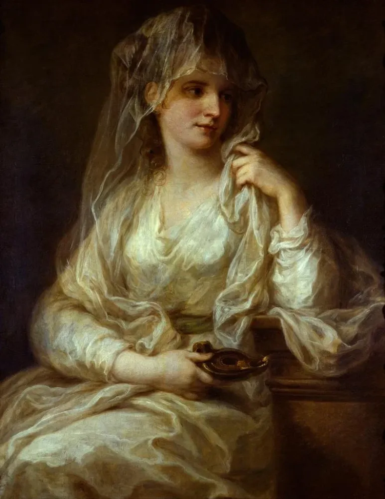 Obraz Portret damy w stroju kapłanki - Angelica Kauffman | Druk artystyczny
