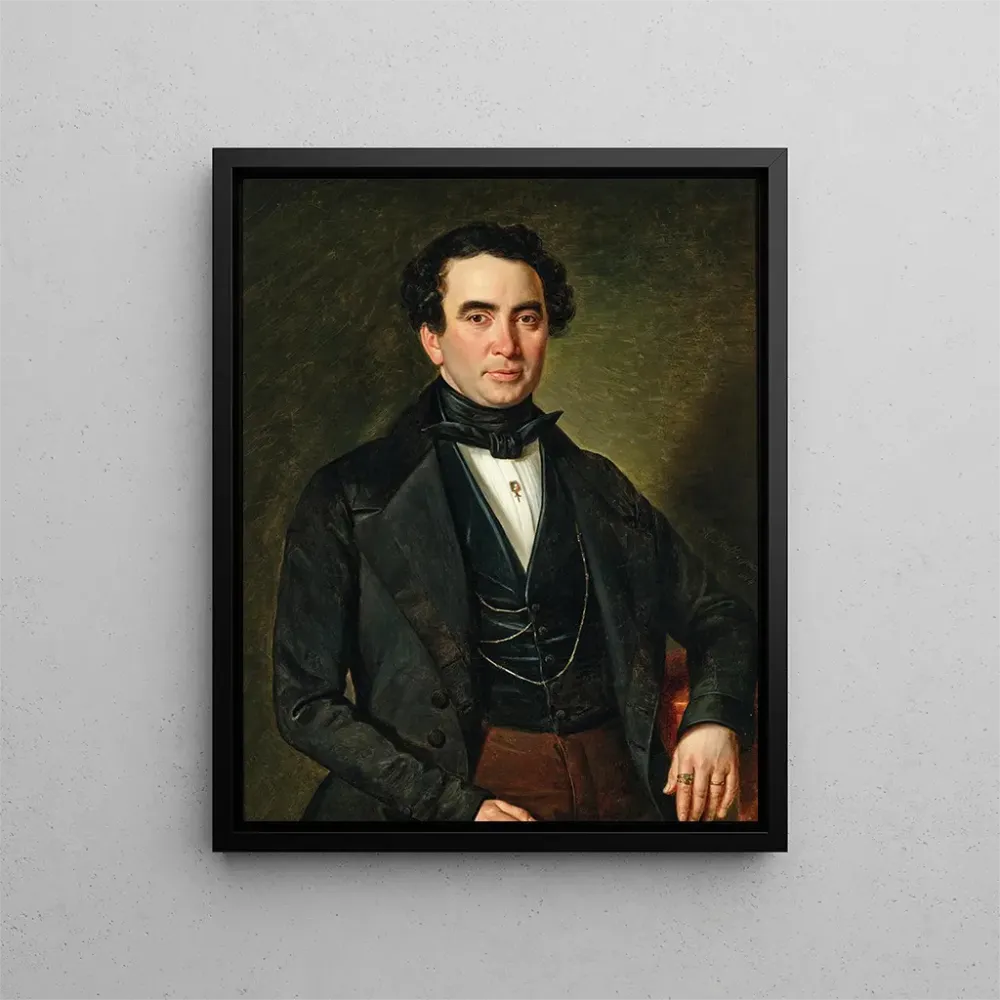 Obraz Portret dżentelmena - Andreas Hall | Druk artystyczny
