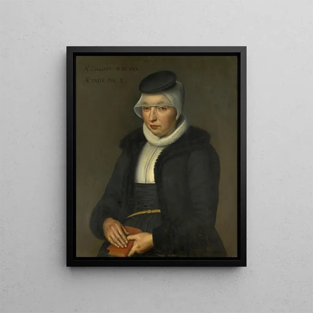 Obraz Portret Dorothei Wasserhuhn, żony Petera Ryffa - Bartholomäus Sarburgh | Druk artystyczny