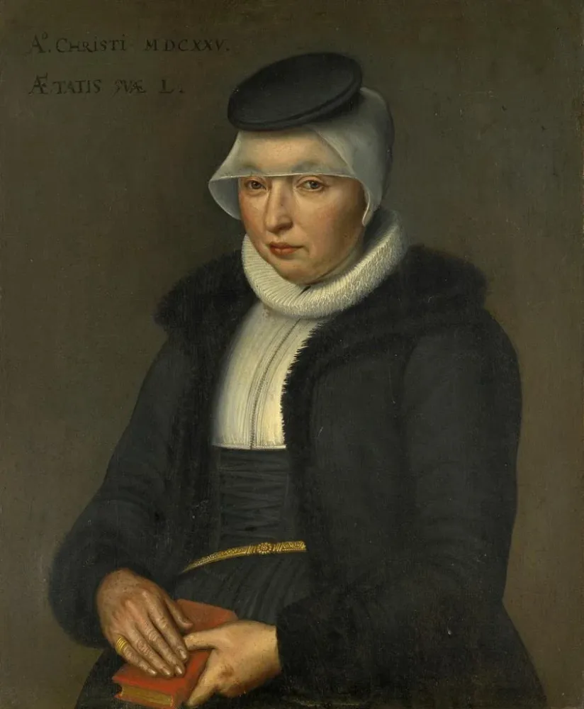 Obraz Portret Dorothei Wasserhuhn, żony Petera Ryffa - Bartholomäus Sarburgh | Druk artystyczny