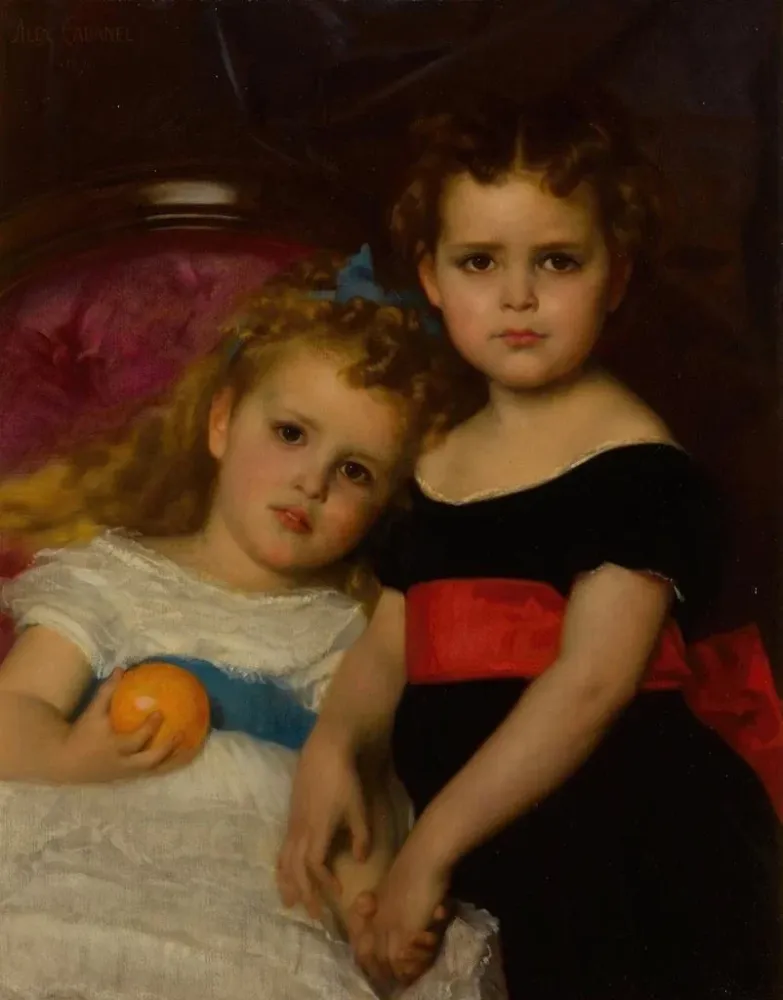Obraz Portret dwóch sióstr - Alexandre Cabanel | Druk artystyczny