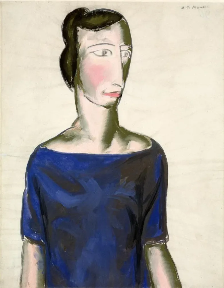 Obraz Portret dziewczynki - Alfred Henry Maurer | Druk artystyczny