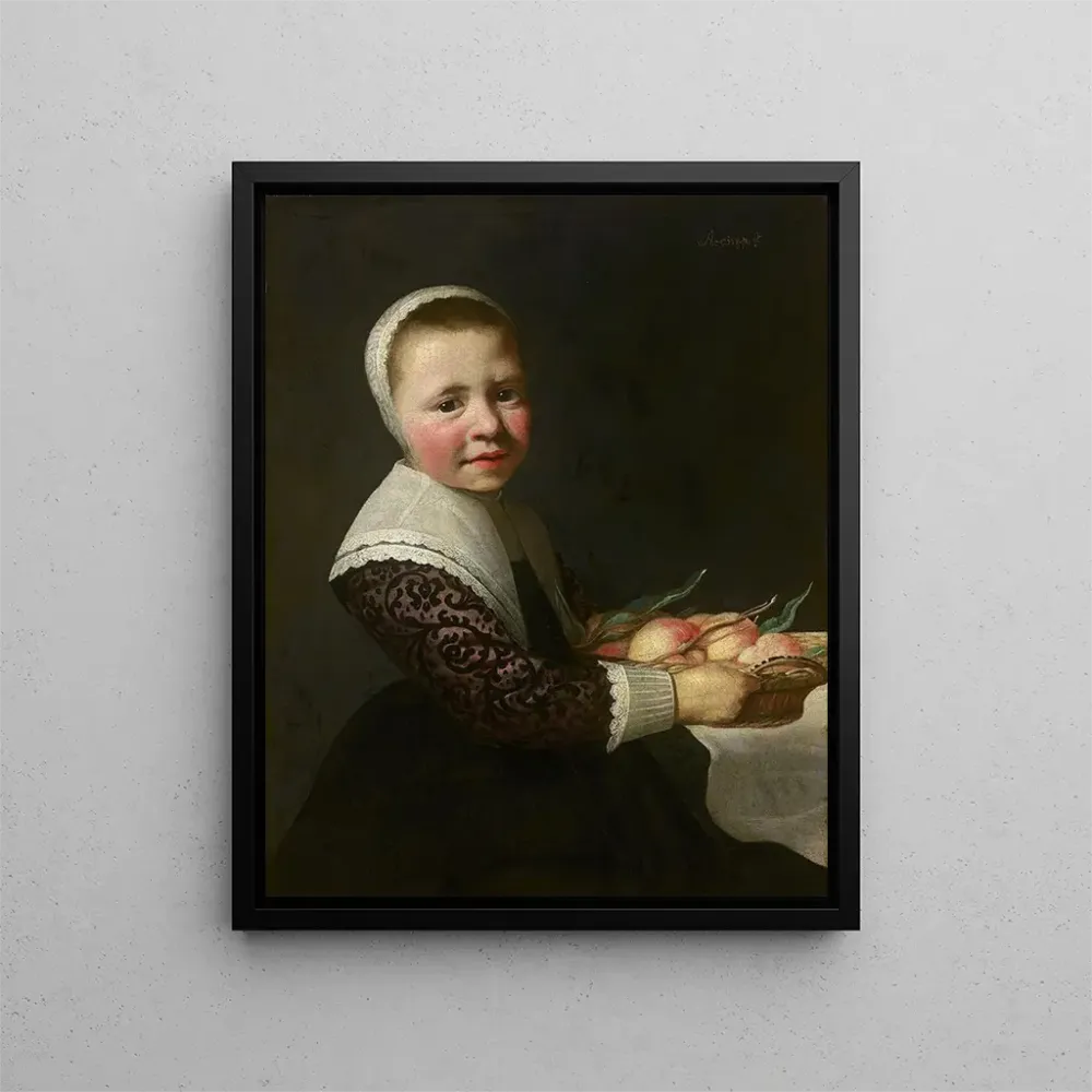 Obraz Portret dziewczynki z brzoskwiniami - Aelbert Cuyp | Druk artystyczny