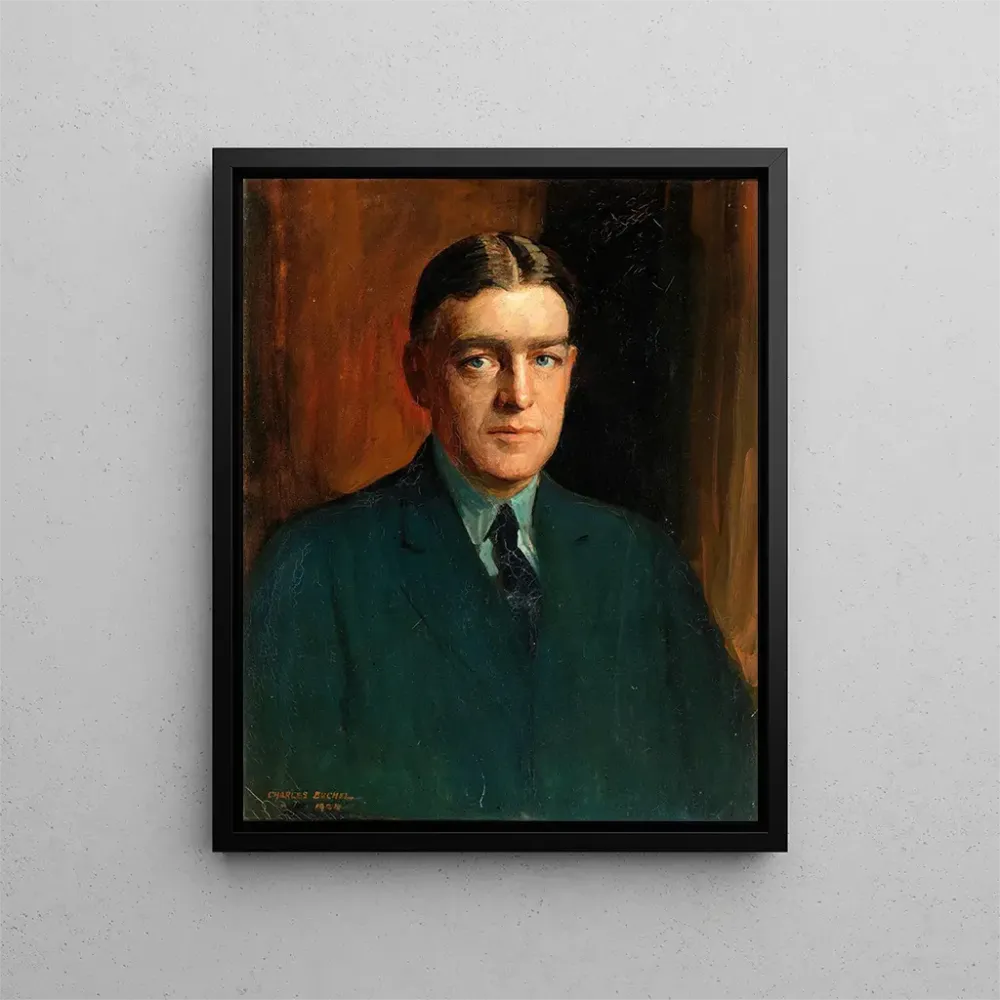 Obraz portret Ernesta Shackletona (1874 - 1922), eksploratora polarnego - Charles Buchel | Druk artystyczny