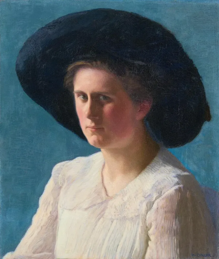 Obraz portret Esther Kern - Albert Hermann Daur | Druk artystyczny
