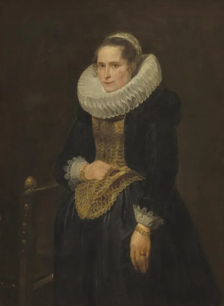Obraz Portret flamandskiej damy - Antoine van Dyck | Druk artystyczny