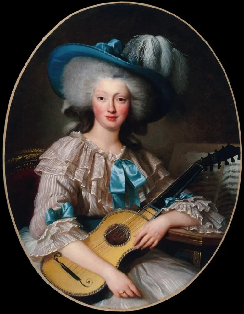 Obraz Portret Félicité-Louise de Frézals 1765-1854 z domu Esmangard de Beauval dama dworna Marie-Antoinette - Anonimowy |...