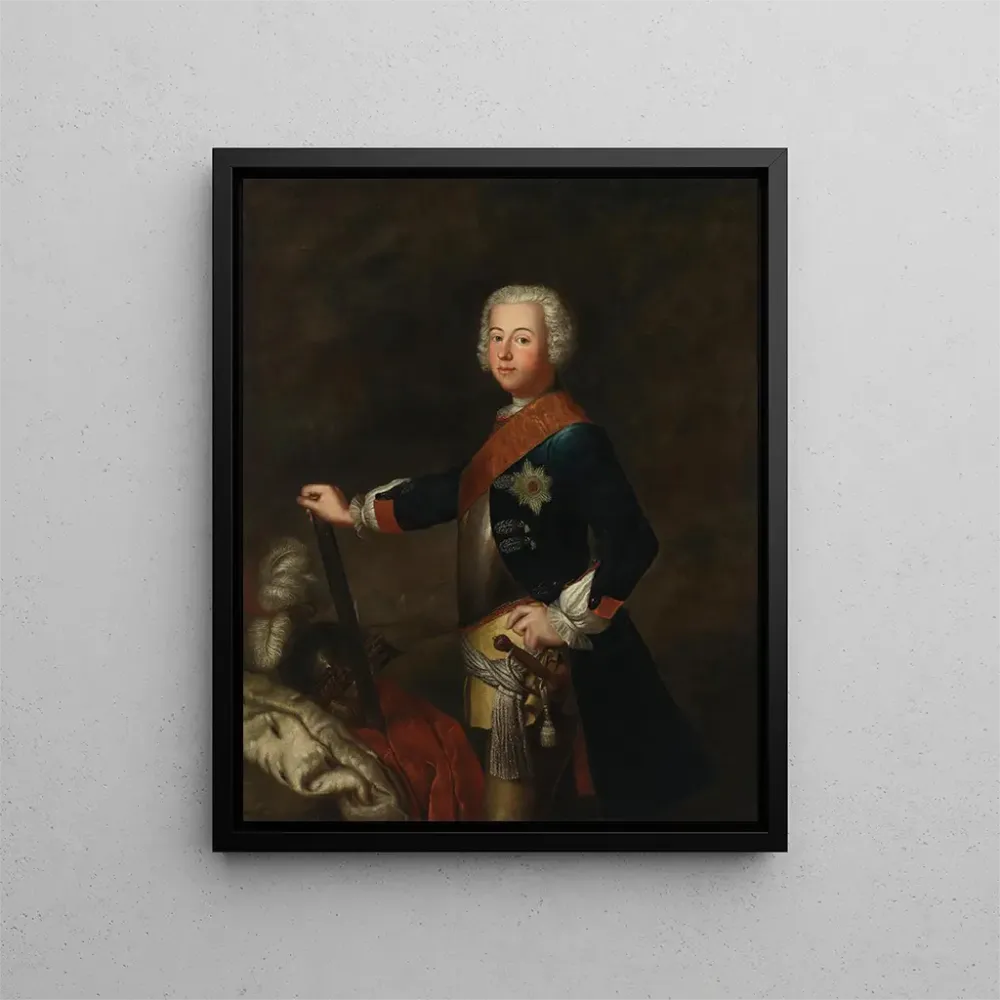 Obraz Portret Fryderyka II Wielkiego - Antoine Pesne | Druk artystyczny